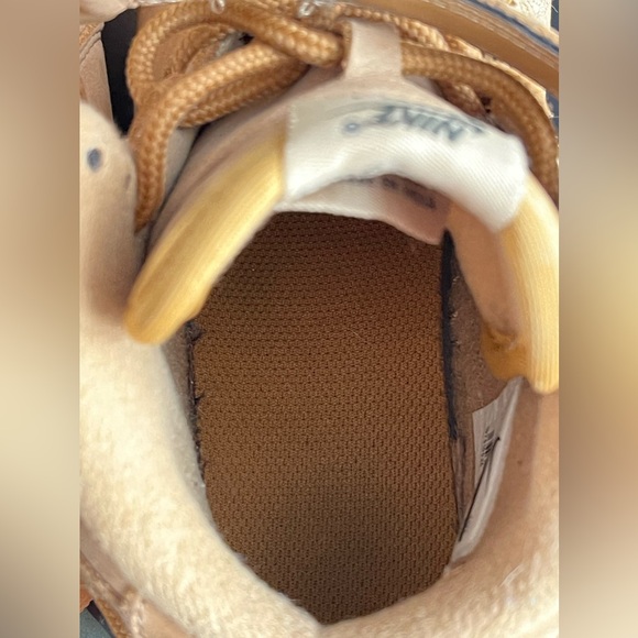 Nike Force 1 Mid Kids Unisex In Wheat Suede Gum Soles Size 3Y ( EUR 35) - Picture 14 of 14